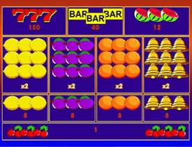 Таблица выплат в 777 Vegas Hot