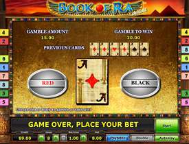 Игра на риск в Book of Ra Deluxe