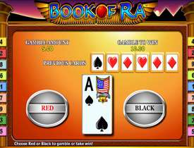 Игра на риск в Book of Ra