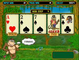 Игра на риск в Crazy Monkey
