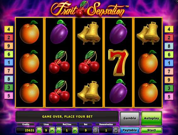 Игровой автомат Fruit Sensation