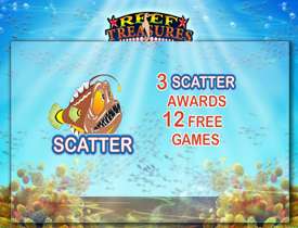 Бесплатные вращение в Reef Treasures