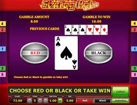 Игра на удвоение в Sizzling Hot Deluxe